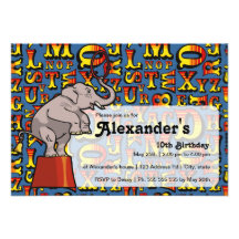 Letters From The Circus, Custom Invitation