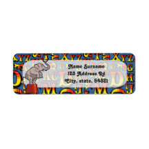 Letters From The Circus, Custom Return Address Label