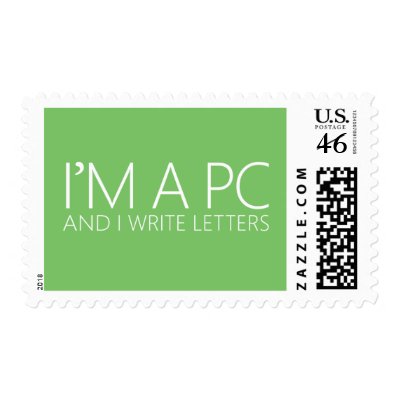 "LETTERS" POSTAGE STAMP by imapc