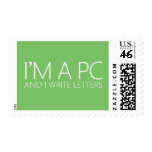"LETTERS" POSTAGE STAMP