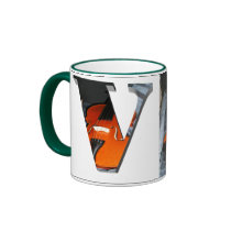 Letters - V - Violin mugs
