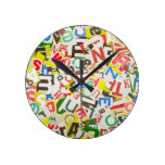 Letters Wall Clock