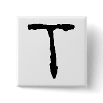 LetterT Pinback Button