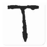 LetterT Square Sticker
