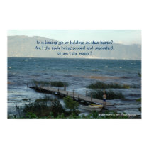 Letting Go, Holding On Poster with Quote posters