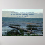 Letting Go, Holding On Poster with Quote posters