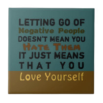LETTING GO ~ TILE Small 4.25"x4.25"