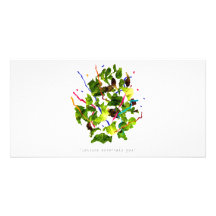 lettuce entertain you - dark photo greeting card