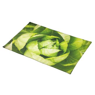 Lettuce - Green Leaves Texture Placemat