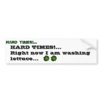 lettuce head dark, lettuce head dark, HARD TIME... bumper stickers