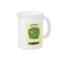 Lettuce Seeds Card Seed Company Drink Pitcher
