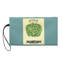 Lettuce Seeds Card Seed Company Wristlet Purse