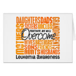 Leucemia cuadrada de la familia felicitaciones