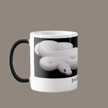 Leucistic Ball Python Mug by masdasteve Leucistic Ball Python Mug