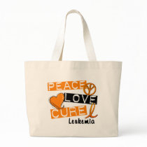Leukemia Awarenes PEACE LOVE CURE 1 bags