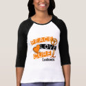 Leukemia Awarenes PEACE LOVE CURE 1 t-shirts