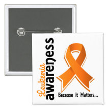 Leukemia Awareness 5 Pinback Button