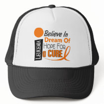 Leukemia Awareness BELIEVE DREAM HOPE hats