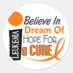 Leukemia Awareness BELIEVE DREAM HOPE Sticker