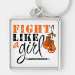 Leukemia Awareness Fight Like a Girl Key Chains