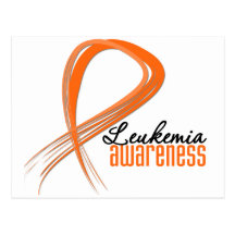 Leukemia Awareness Grunge Ribbon Post Cards