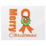Leukemia Awareness Merry Christmas Ribbon Personalized Flyer