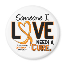 Leukemia Awareness NEEDS A CURE 2 magnets by awarenessgifts Leukemia Awareness NEEDS A CURE 2 magnets