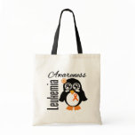 Leukemia Awareness Penguin Tote Bags