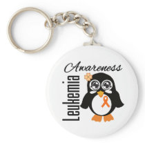 Leukemia Awareness Penguin Keychains