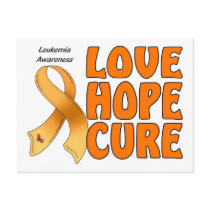 Leukemia Awareness postcards by AwarenessAlley Leukemia Awareness postcards