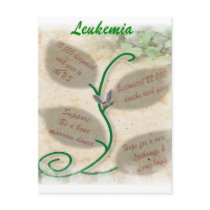 Leukemia awareness postcard