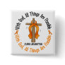 Leukemia Awareness WITH GOD CROSS Pinback Button