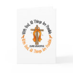Leukemia Awareness WITH GOD CROSS Greeting Card