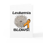 Leukemia Blows Awareness Design Greeting Cards