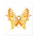 Leukemia Butterfly & Ribbon posters