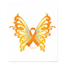 Leukemia Butterfly & Ribbon posters by fightcancertees Leukemia Butterfly & Ribbon posters