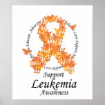 Leukemia Butterfly Ribbon Posters