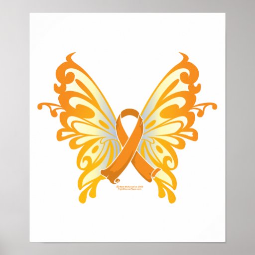 Leukemia Butterfly & Ribbon Posters