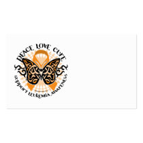 Leukemia Butterfly Tribal business cards