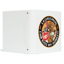 Leukemia Can Kiss My Donkey binders by fightcancertees Leukemia Can Kiss My Donkey binders