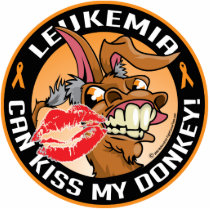 Leukemia Can Kiss My Donkey photo sculptures by fightcancertees Leukemia Can Kiss My Donkey photo sculptures