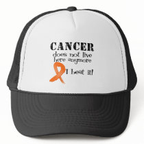 Leukemia Cancer Does Not Live Here Anymore hats