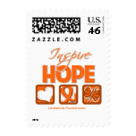 Leukemia Cancer Inspire Hope postage