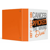 Leukemia Cancer Picked The Wrong Diva Binder by cancerapparel Leukemia Cancer Picked The Wrong Diva Binder