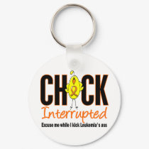 Leukemia Chick Interrupted keychains by awarenessgifts Leukemia Chick Interrupted keychains