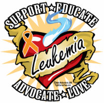 Leukemia Classic Heart photo sculptures