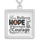 Leukemia Collage of Hope necklaces