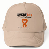 Leukemia Every Day I Miss My Boyfriend hats