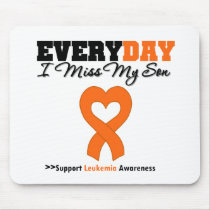 Leukemia Every Day I Miss My Son mousepads by giftsforawareness Leukemia Every Day I Miss My Son mousepads