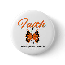 Leukemia Faith Butterfly Ribbon buttons